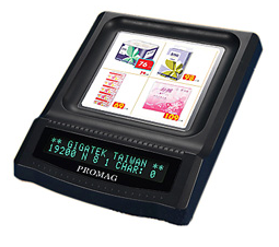 Настольный вакуум-флуоресцентный (VFD) Дисплей покупателя с монетницей DSP802U в Дзержинске
